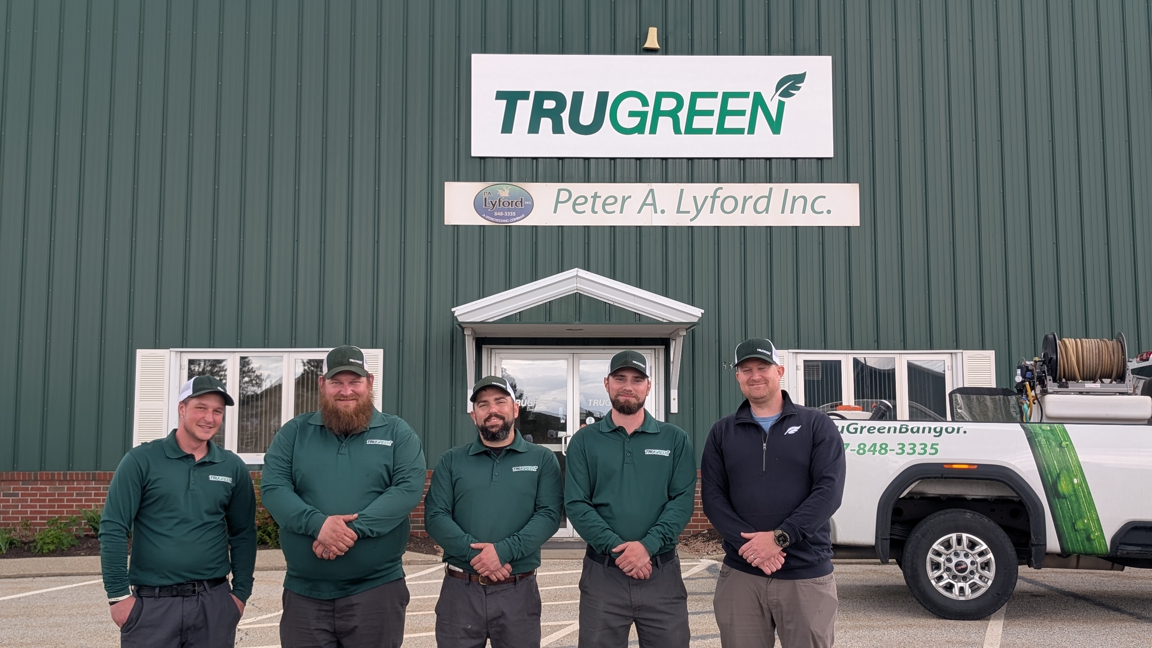 TruGreen Bangor lawn care work in progress
