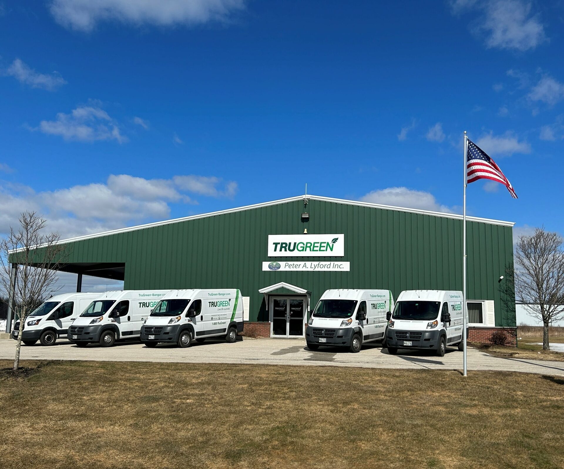 TruGreen Bangor service fleet at our Hermon headquarters