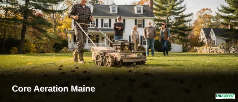 Soil compaction from mowing, traffic, and rain restricts water and air movement, choking grass roots
